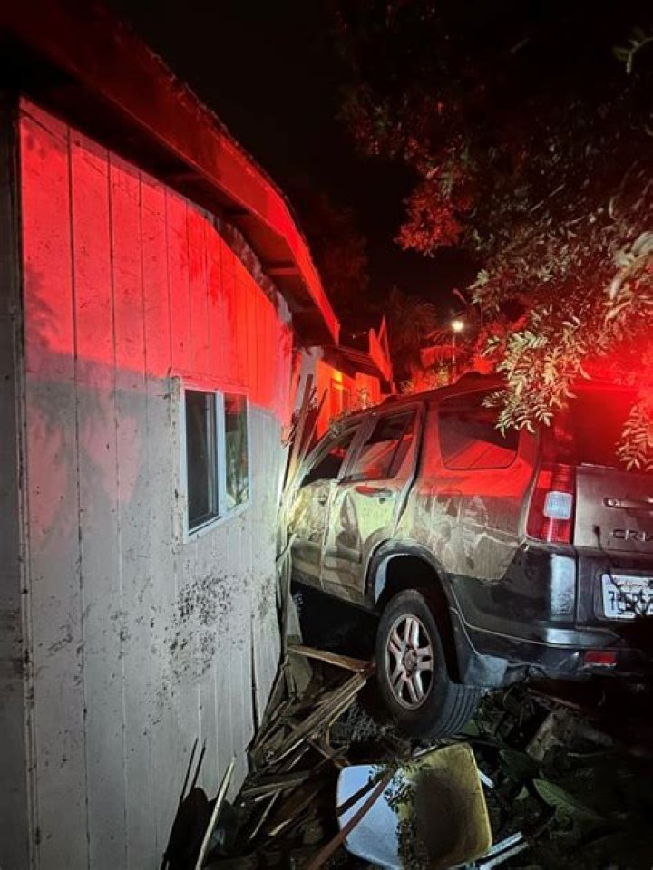 Unexpected Incident: Car Slammed Through Oceanside Home