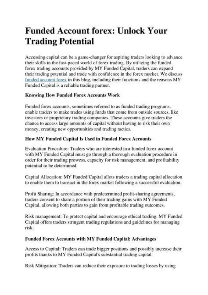 Unlock Your Trading Potential: Sway Markets Funded Account Program